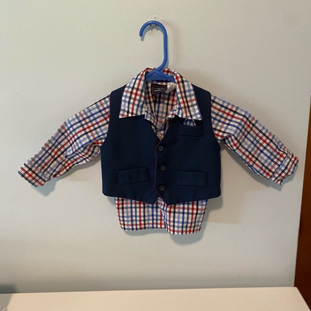18 Month Button Down Shirt and Vest